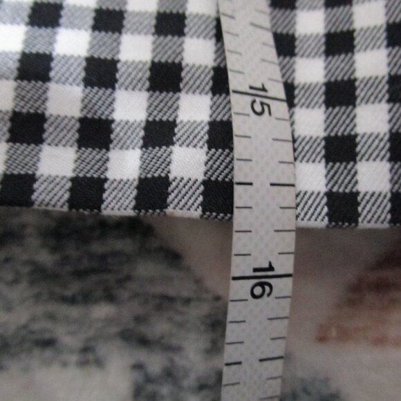 White House Black Market Black and White Gingham Strapless Bustier Corset Top - Picture 9 of 11